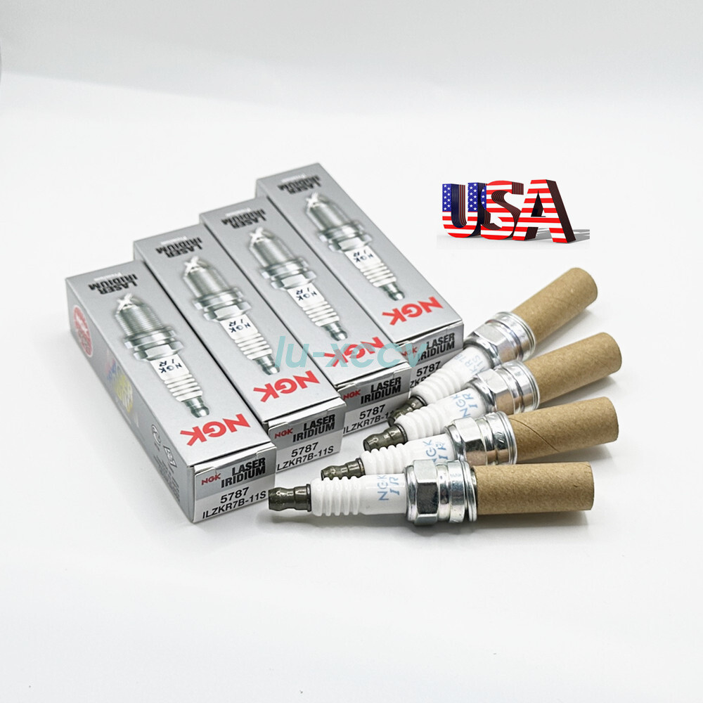 4PCS ILZKR7B11S-5787 NGK Recommended Laser Iridium Spark Plugs fits Acura Honda