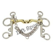 Pelham Horse Verbindend Bit Double Jointed With German Silver  Stainless Steel