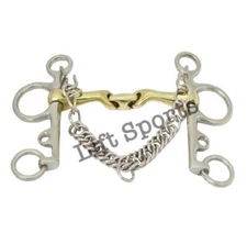 Pelham Horse Verbindend Bit Double Jointed With German Silver & Stainless Steel 