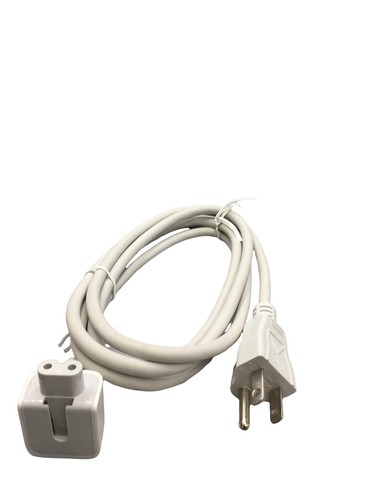 WHITE Apple AC Adapter Charger Extension Power Cable Cord 590-5254 - 第 5/7 張圖片