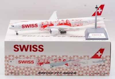 WB MODELS Boeing 777-3DE/ER SWISS HB-JNA 1:200 DieCast Flugzeugmodell