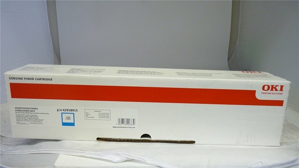 Original Oki Toner 42918915 Cyan FüR Oki C9600 C9800 In Ovp-image