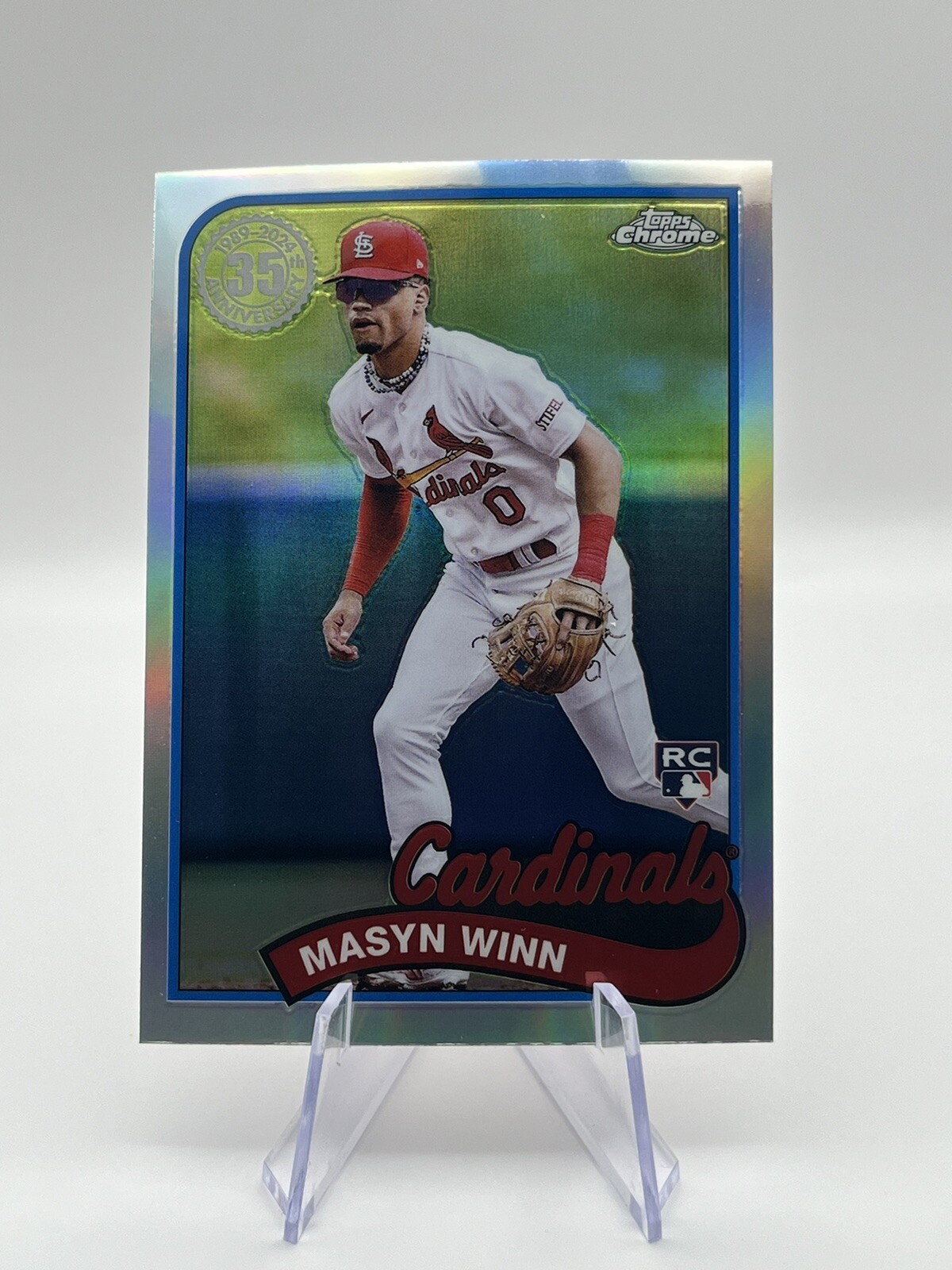 2024 Topps Chrome - 1989 Topps Baseball #89CB-17 Masyn Winn (RC) - Cardinals
