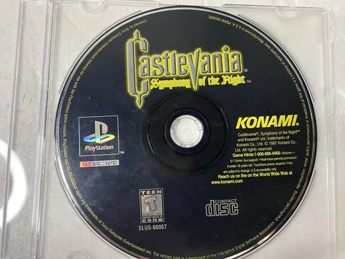Castlevania Symphony of the Night PlayStation 1 PS1 Disc Only Tested