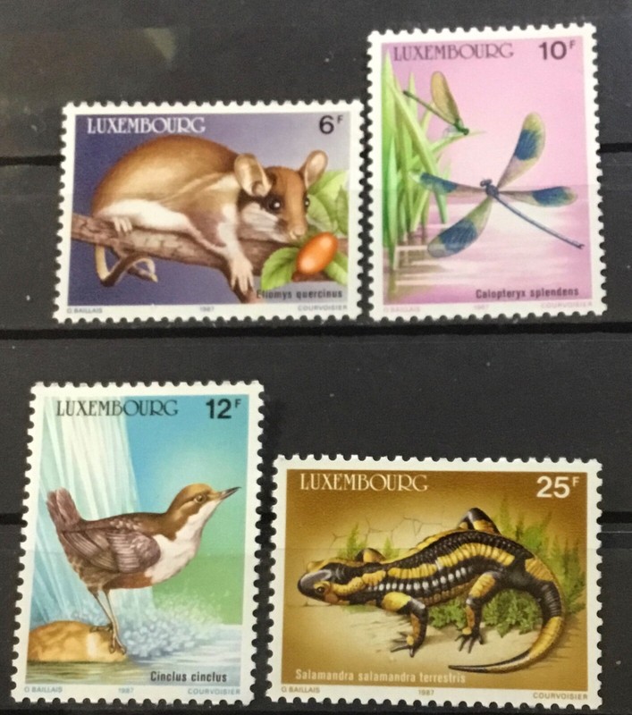 LUXEMBOURG #763-766. WILDLIFE CONSERVATION.    MNH