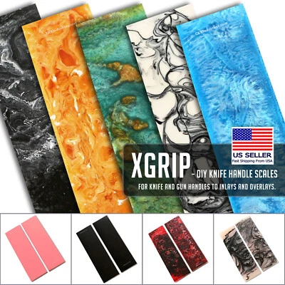 KNIFEKITS.COM XGrip - DIY Knife Handle Scales - Many Different Color Options Available