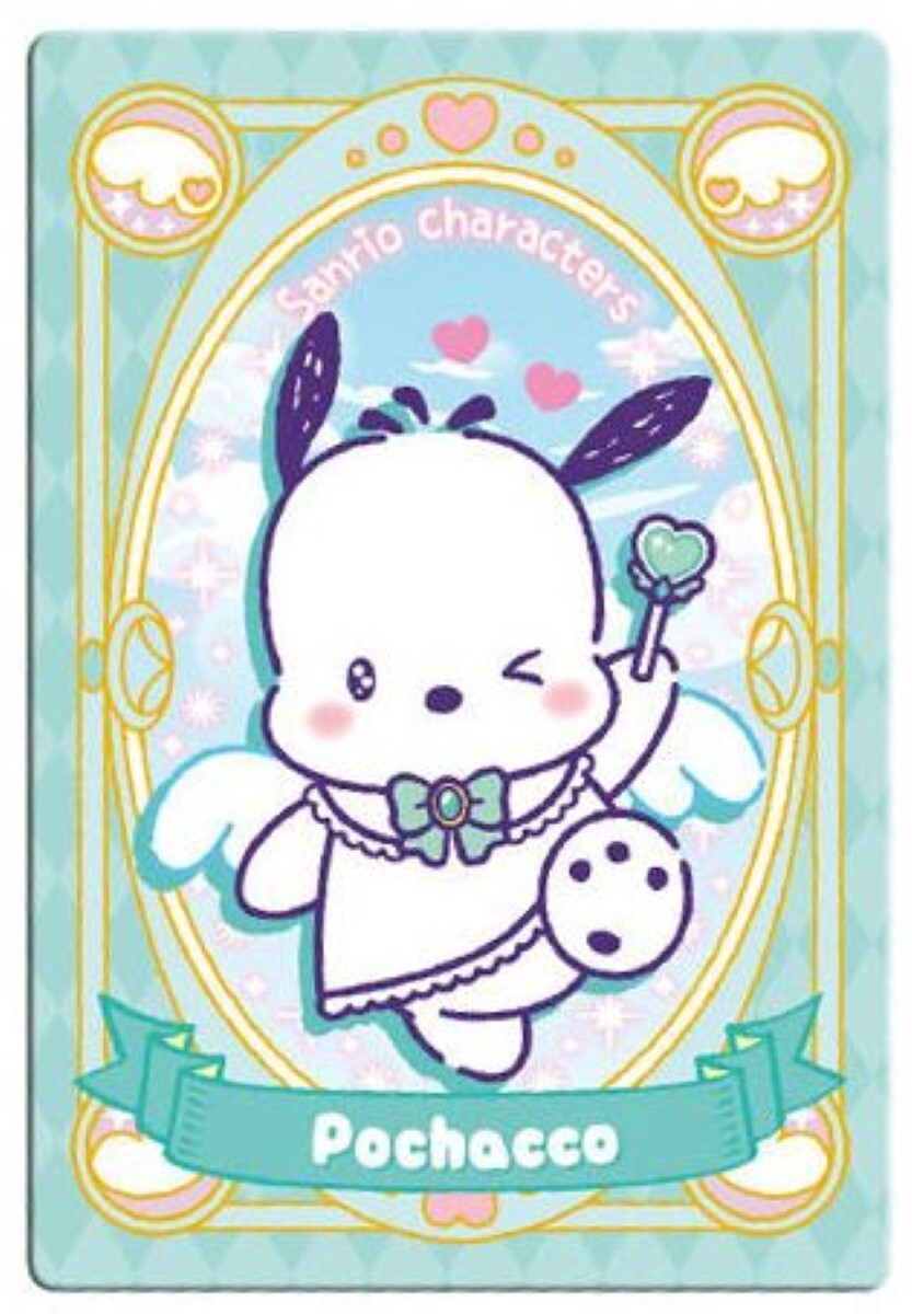 pochaccoページ SANRIO CHARACTERS Trading Card W#7 No.18 Pochacco BANDAI