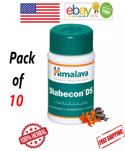(10 X 60 = 600 Tabs) Himalaya Diabecon DS For Blood Sugar Supports (FREE SHIP) - Picture 2 of 5
