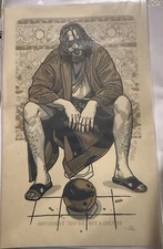 Tyler Stout - Big Lebowski The Dude Handbill Limited Art Print