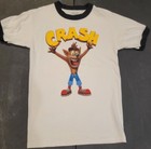 Crash Bandicoot 2017 Activision Ringer PlayStation Video Game Shirt Small