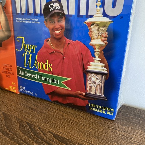 TIGER WOODS Wheaties Box Masters Champion 1998 HONEY FROSTED Inaugural Cereal - Picture 3 of 8