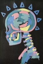 Punk Skeleton Sticker Decal
