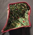 Longaberger Basket Fabric Liner Caroling American Holly 27672135 2003 Holiday!