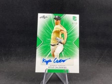 2021 LEAF PERFECT GAME BASEBALL KYLE CALZADIAZ BA-KC1 GREEN PARALLEL AUTO 4/10
