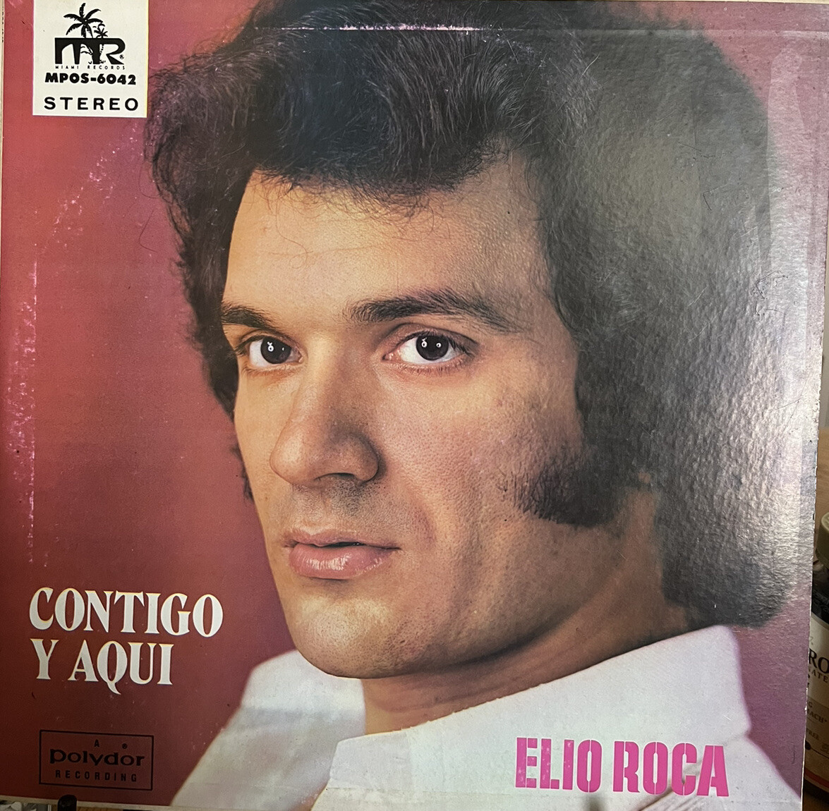 ELIO ROCA CONTIGO Y AQUÍ Vinyl LP Miami Records MPOS-6042