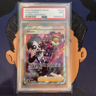 PSA 9 MINT 2022 Pokemon Astral Radiance ALLISTER #TG24 Full Art