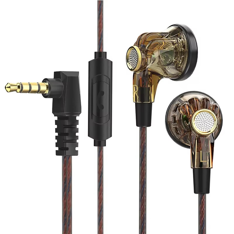 Écouteurs filaires de sport QKZ MDR avec micro casque audio sport dynamique