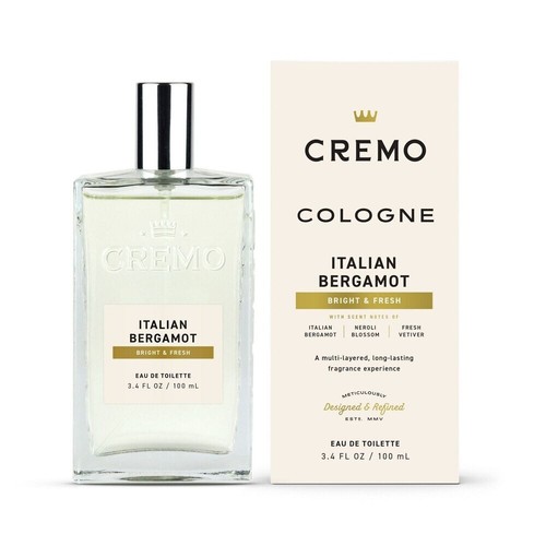 CREMO Italian Bergamot Cologne Spray, Neroli Vetiver 3.4 oz. (2 PACK) - Picture 2 of 7