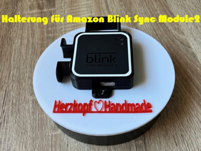 Amazon Blink Sync Module 2 Gehäuse, Befestigung, Halterung, Weiss / Schwarz NEU!