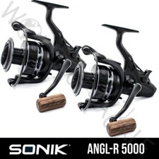 2 x Sonik Freespool ANGL-R 5000 Reels Coarse Carp Pike Specimen Reels