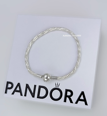 NEW 100% Genuine 925 Round PANDORA Clasp Twisted Snake Chain