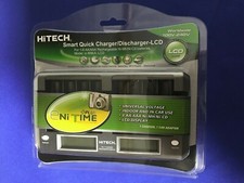 Hitech 8 bank(1~8)AA/AAA NiMh Smart Quick Charger/Discharge w/LCD Display(UL/CE)