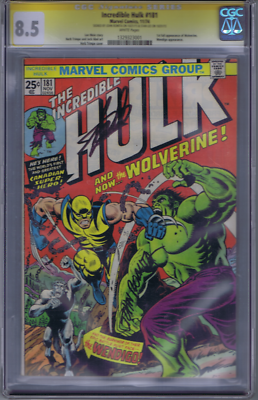 Incredible Hulk #181 Marvel 1974 1st App. Wolverine CGC 8.5