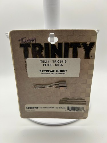 TEAM TRINITY #4383PNT / TRIC5419 SILVER SERRATED BRUSH - NEW OLD STOCK - NIP - Picture 1 of 2