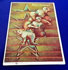 DALLAS COWBOYS 1968 FLEER BIG SIGNS RARE NICE NRMT RANGE UNPUNCHED 11X14 CARD