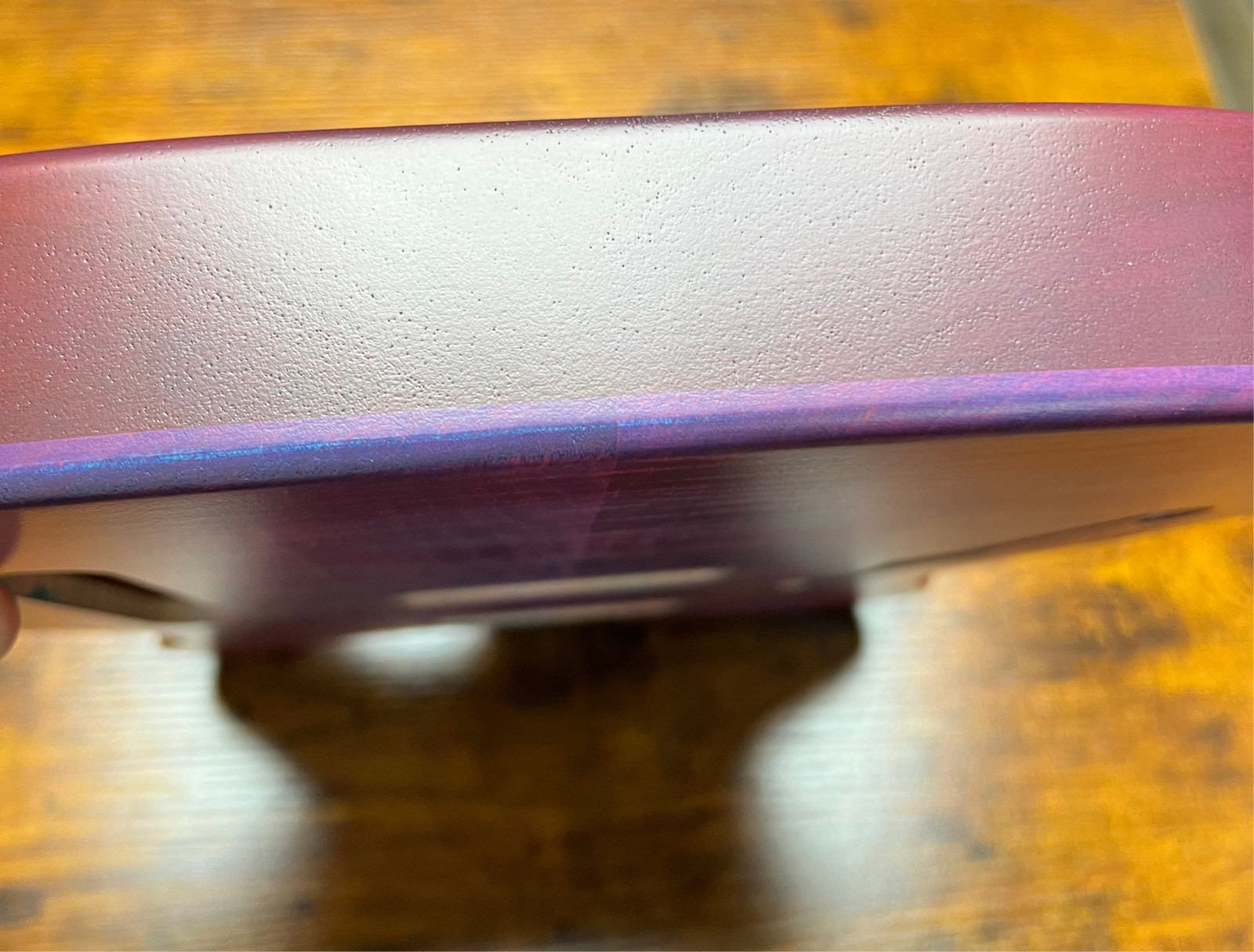 Holy Grail Guitars Tele Style Guitar Body “Purple Flames”Flamed Maple p90