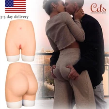 SHM Silicone Fake Vagina Panties Hip Shaping Crossdresser Pants Transgenders