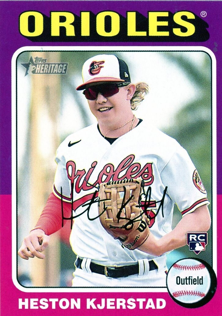 2024 Topps Heritage - Heston Kjerstad #327 (RC) Red Border  T1224