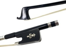 4/4 Viola bow Carbon Fiber Ebony Frog Natural bow hair Well Balanced Lightweight