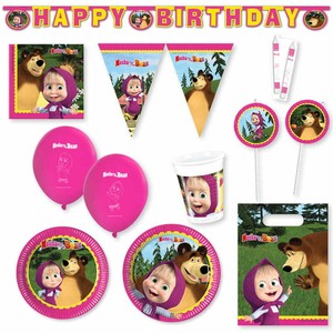 Fiesta Infantil Cumpleanos Tematica Masha Y El Oso Decoracion Ninos Ninas Ebay