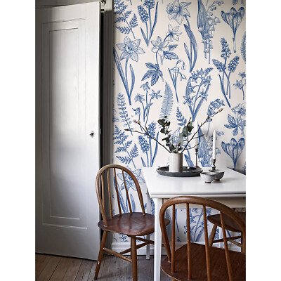 Herbs Leafs Non-woven wallpaper Nursery Easy on Home wall mural Decal