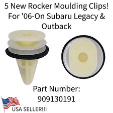 5 New Rocker Moulding Clips For 2006-on Subaru Legacy Outback 909130191 5 New Rocker Moulding Clips For 2006-on Subaru Legacy Outback 909130191