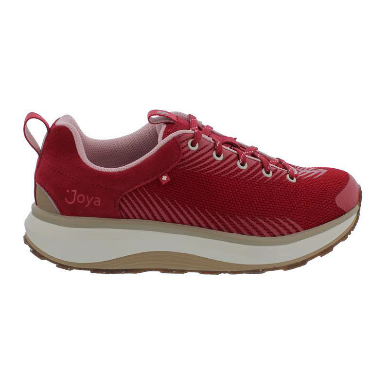 Joya Maui Red Women Sneaker, Textile Leder, Wave-Sohle, Extra