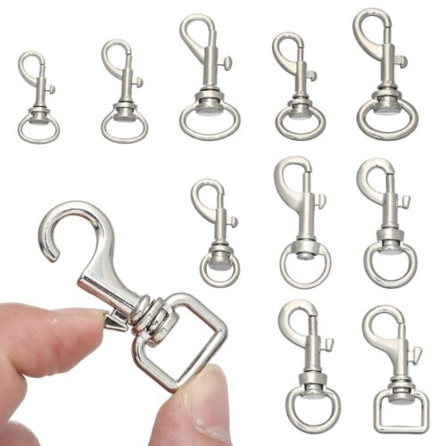 DIY KeyChain Bags Strap Buckles Lobster Clasp Hook Collar Carabiner Snap - Photo 1 sur 19