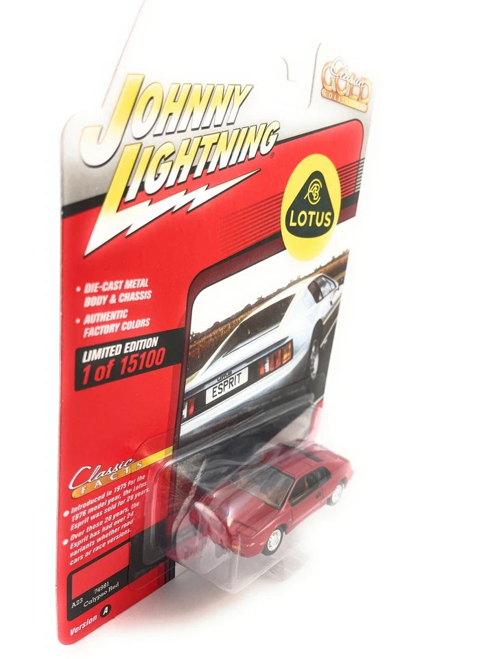 JOHNNY LIGHTNING 1:64 1989 RED LOTUS ESPRIT MODEL CAR JLSP188A-4E - Image 4 of 4