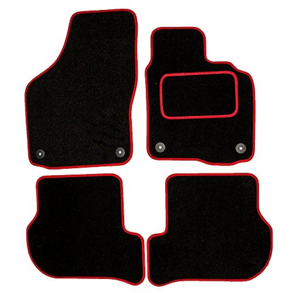 (TG. Rubber Heelpad) Sakura WW0292RD Car Mats with Drivers Side Rubber Heel Pad,
