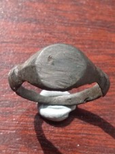 Ancient Roman Bronze Ring Metal Detector Find UK Size P