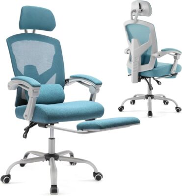 Ergonomic Reclining Chair Office High Back  Footrest Adjustable Computer Chair