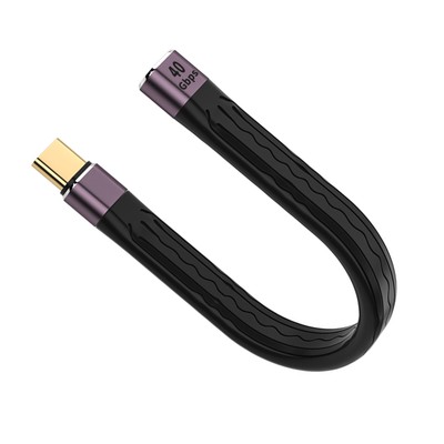 40Gbps 20V PD 100W Type C Data Cord Fast Charging Cable Short USB C Cable B