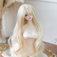 1/3 1/4 1/6 Fashion Beautiful Long Curly Wig Soft Fiber Wig For Bjd Doll Body
