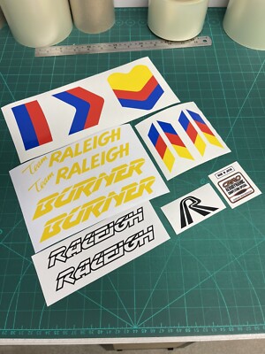 Oldschool BMX Custom Team Banana Raleigh Burner Aufkleber Decal Set
