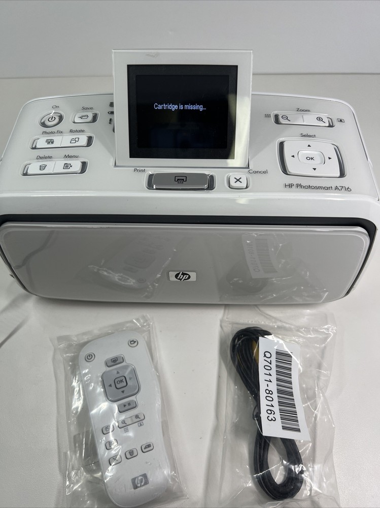 HP Photosmart A716 Compact Photo Printer Refurbished Without Ink Cartridge