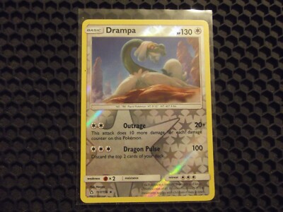 Drampa 117/156 Sun & Moon Ultra Prism Reverse Holo Pokemon Card NM Sale!