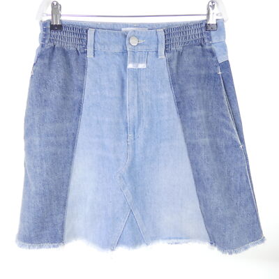 CLOSED Jeansrock Skirt Patchwork Blau Denim Gr. 28