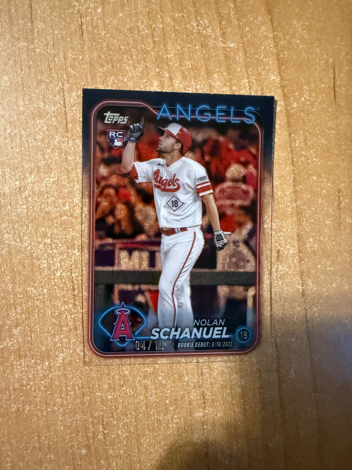 2024 Topps Update - Nolan Schanuel - #US193 Clear Acetate SSP Parallel #d 04/10
