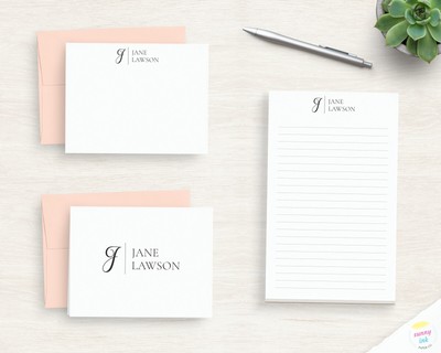 \u00c0 la mode Custom Stationery Personalized Stationery Notepad Personalize Notepad